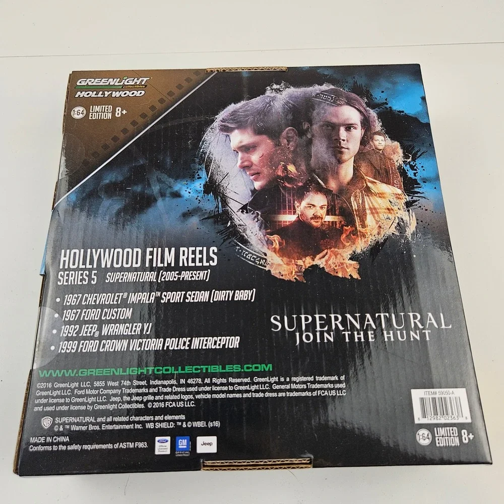 Supernatural Join the Hunt 4 1/64 Scale Cars Collector's Set‎ Greenlight